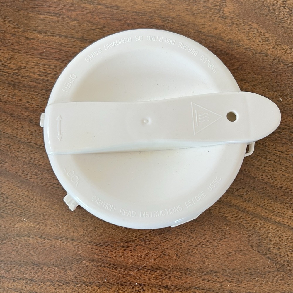 Baby Brezza Food Maker Replacement Lid White Locking Top Part BRZ00131
